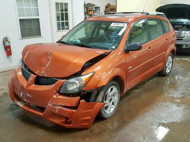 5Y2SL62874Z413878 - 2004 PONTIAC VIBE ORANGE photo 2