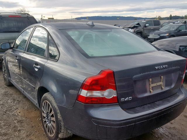 YV1MS382372265636 - 2007 VOLVO S40 2.4I GRAY photo 3