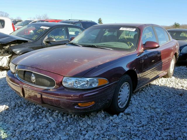 1G4HP52K834137514 - 2003 BUICK LESABRE CU MAROON photo 2