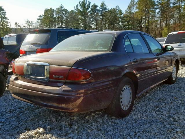 1G4HP52K834137514 - 2003 BUICK LESABRE CU MAROON photo 4