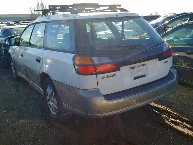 4S3BH6656Y7644449 - 2000 SUBARU LEGACY OUT WHITE photo 3