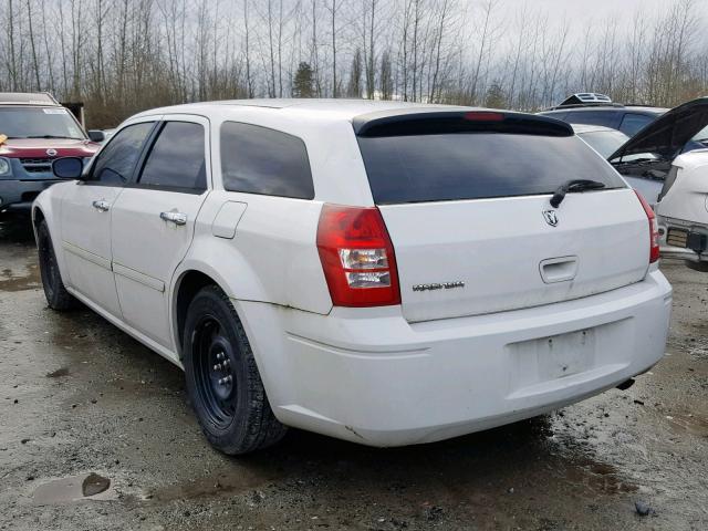 2D4FV47T16H417055 - 2006 DODGE MAGNUM SE WHITE photo 3