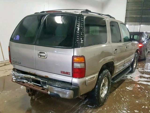 1GKEK13T9YJ153627 - 2000 GMC YUKON TAN photo 4