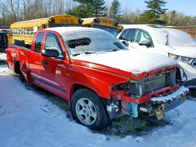 1D7HW42N87S128217 - 2007 DODGE DAKOTA SLT RED photo 1