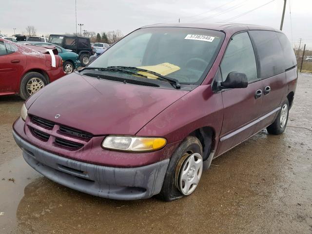 2B4FP2532XR145879 - 1999 DODGE CARAVAN RED photo 2