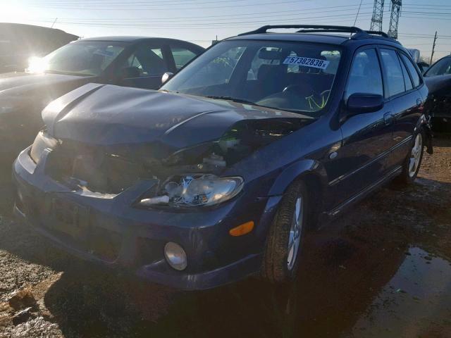 JM1BJ245231114099 - 2003 MAZDA PROTEGE PR BLUE photo 2