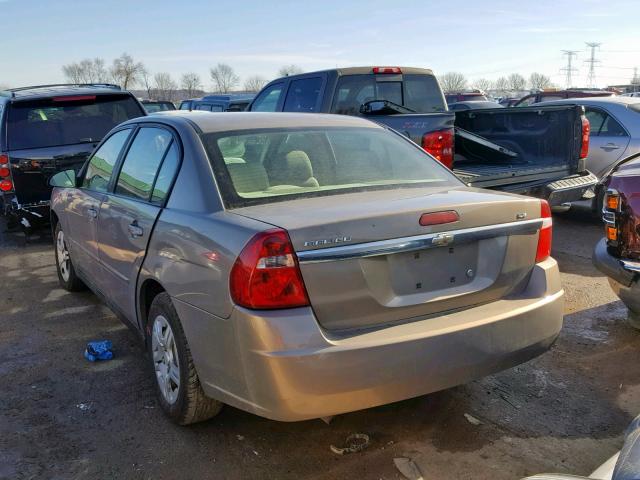 1G1ZS58F87F106123 - 2007 CHEVROLET MALIBU LS GOLD photo 3