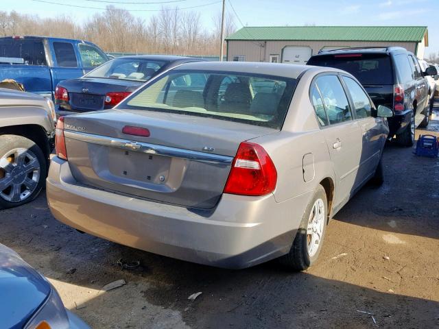 1G1ZS58F87F106123 - 2007 CHEVROLET MALIBU LS GOLD photo 4