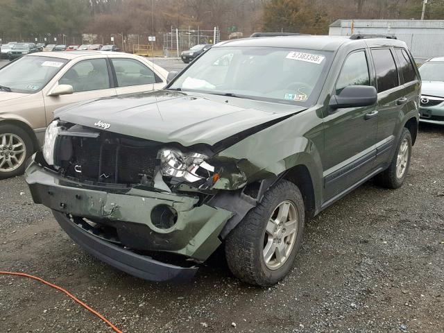 1J4GR48K56C344507 - 2006 JEEP GRAND CHER GREEN photo 2