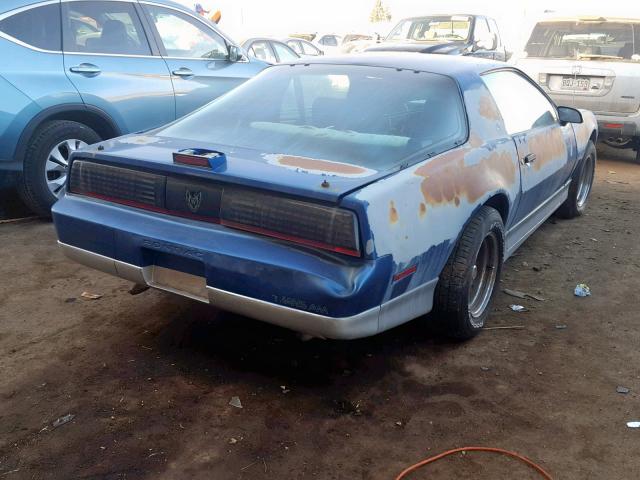 1G2FW21EXKL221030 - 1989 PONTIAC FIREBIRD T BLUE photo 4