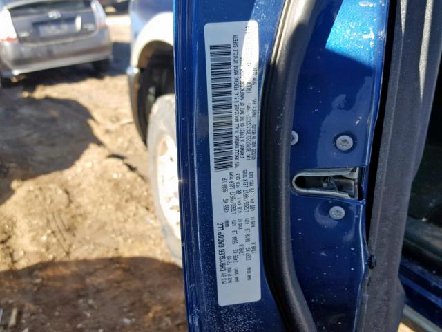 3D7UT2CL7AG132637 - 2010 DODGE RAM 2500 BLUE photo 10