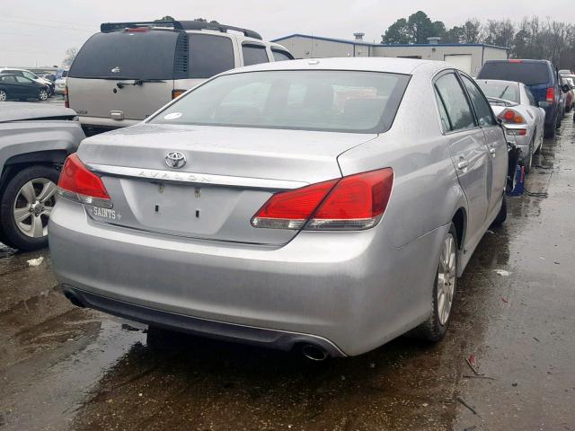 4T1BK3DB0CU455407 - 2012 TOYOTA AVALON BAS SILVER photo 4