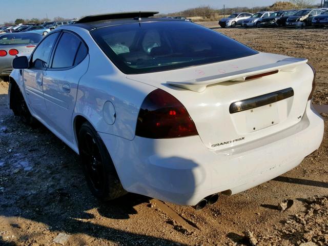 2G2WC58C881162640 - 2008 PONTIAC GRAND PRIX WHITE photo 3