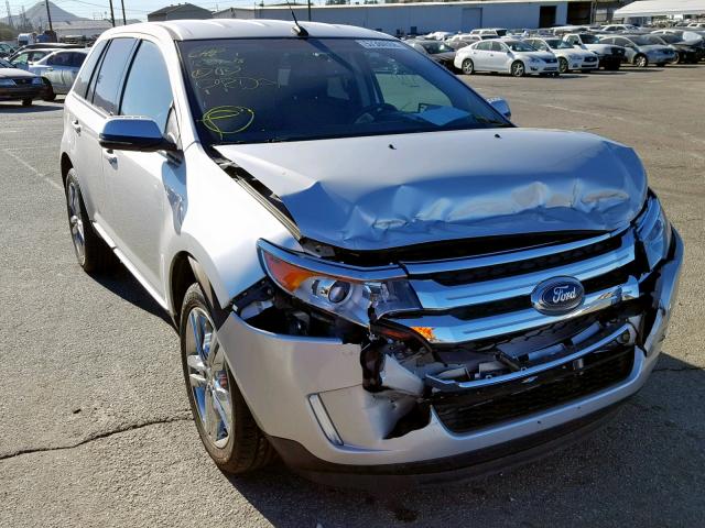 2FMDK4JC7DBB86356 - 2013 FORD EDGE SEL SILVER photo 1