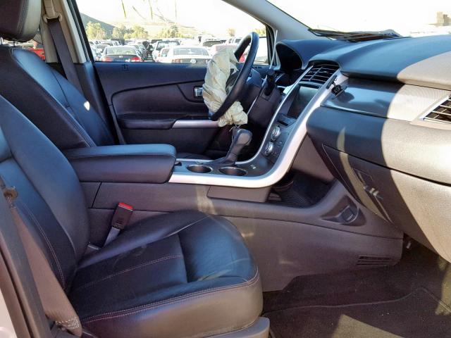 2FMDK4JC7DBB86356 - 2013 FORD EDGE SEL SILVER photo 5