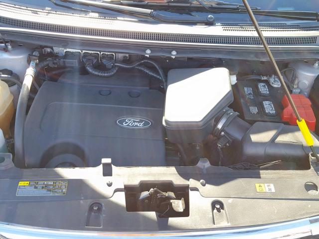 2FMDK4JC7DBB86356 - 2013 FORD EDGE SEL SILVER photo 7