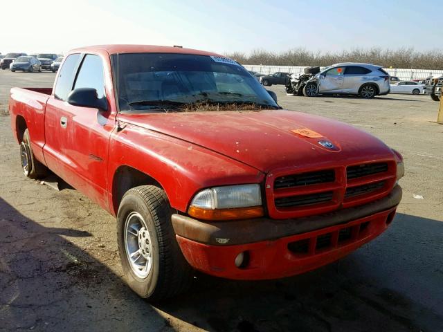 1B7GL22X3XS231596 - 1999 DODGE DAKOTA RED photo 1