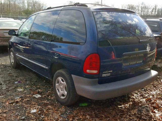 2B4GP25G6YR785165 - 2000 DODGE CARAVAN BLUE photo 3