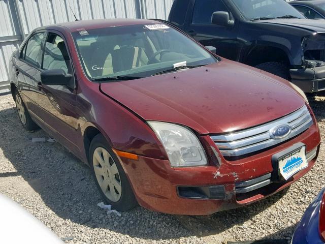 3FAHP06Z87R271585 - 2007 FORD FUSION S MAROON photo 1