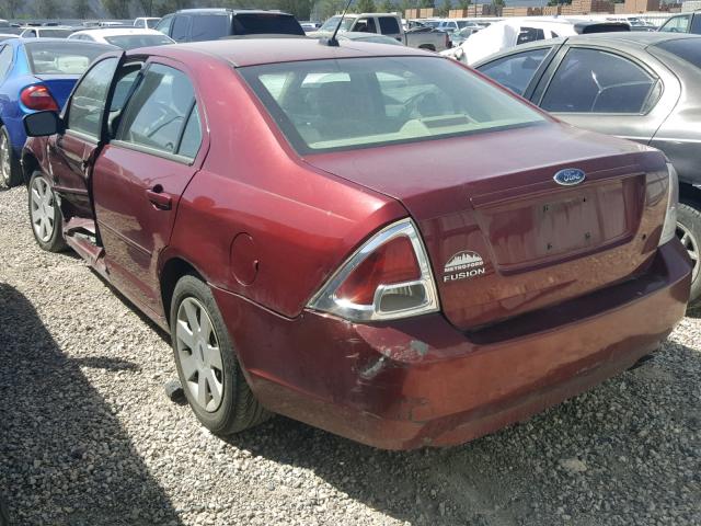 3FAHP06Z87R271585 - 2007 FORD FUSION S MAROON photo 3