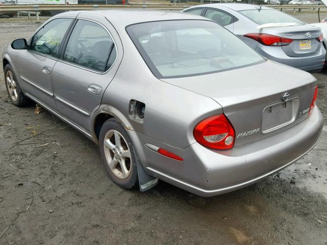 JN1CA31AX1T319489 - 2001 NISSAN MAXIMA GXE GRAY photo 3