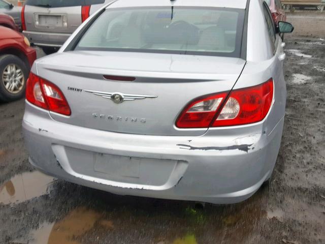 1C3LC46K58N212061 - 2008 CHRYSLER SEBRING LX SILVER photo 9