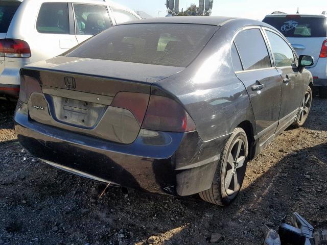 2HGFA16806H502801 - 2006 HONDA CIVIC EX BLACK photo 4