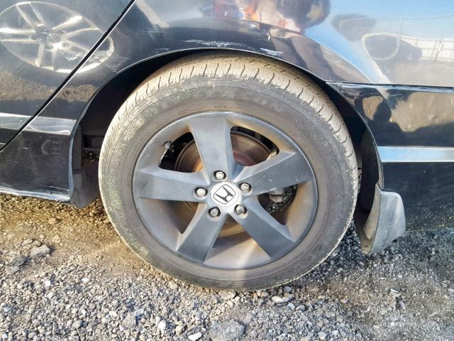 2HGFA16806H502801 - 2006 HONDA CIVIC EX BLACK photo 9