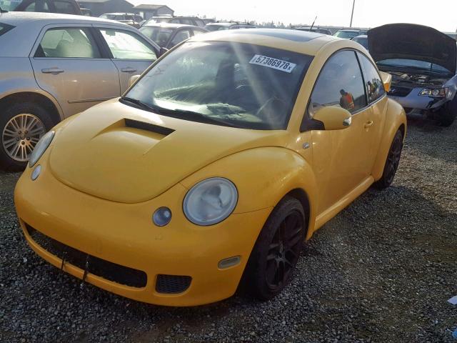 3VWCD21C1YM478553 - 2000 VOLKSWAGEN NEW BEETLE YELLOW photo 2