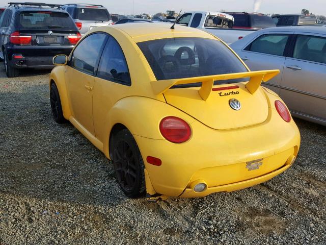 3VWCD21C1YM478553 - 2000 VOLKSWAGEN NEW BEETLE YELLOW photo 3