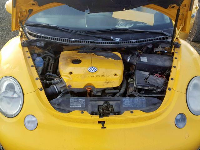 3VWCD21C1YM478553 - 2000 VOLKSWAGEN NEW BEETLE YELLOW photo 7