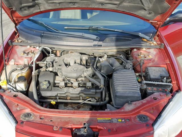 1C3EL55R34N357669 - 2004 CHRYSLER SEBRING LX RED photo 7