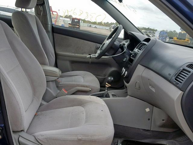 KNAFE122475479274 - 2007 KIA SPECTRA EX BLUE photo 5