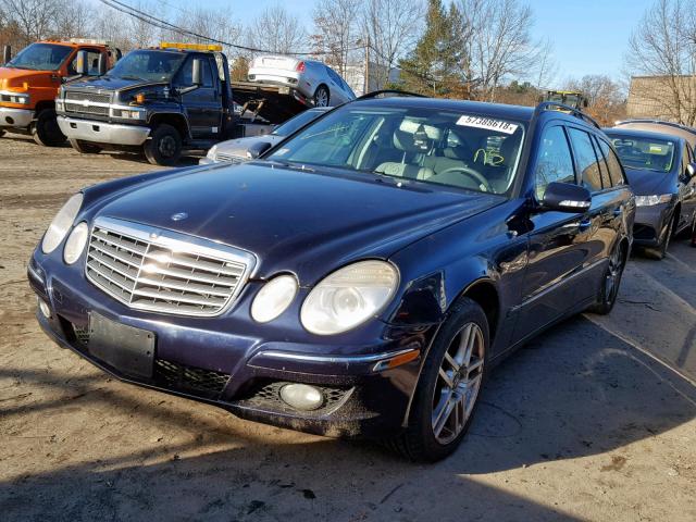 WDBUH87X27X217822 - 2007 MERCEDES-BENZ E 350 4MAT BLUE photo 2