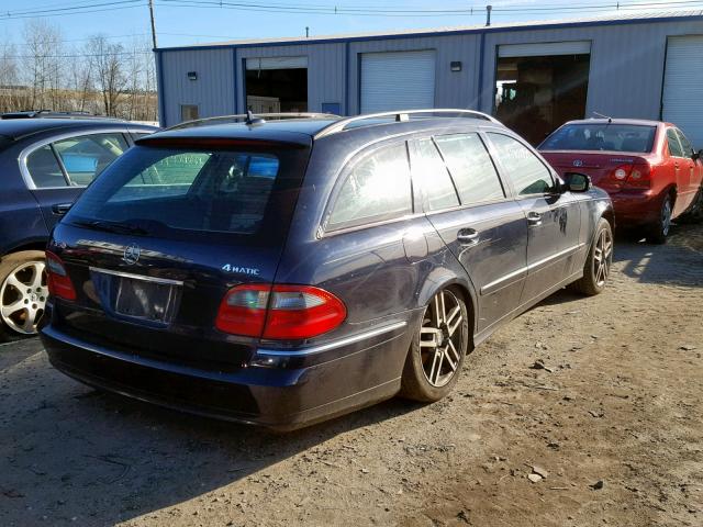 WDBUH87X27X217822 - 2007 MERCEDES-BENZ E 350 4MAT BLUE photo 4