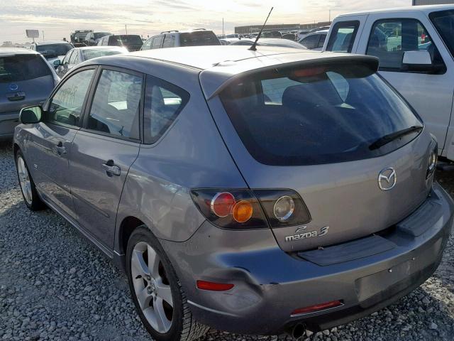 JM1BK343951266109 - 2005 MAZDA 3 HATCHBAC GRAY photo 3