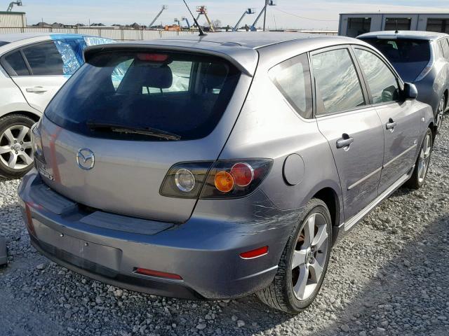 JM1BK343951266109 - 2005 MAZDA 3 HATCHBAC GRAY photo 4