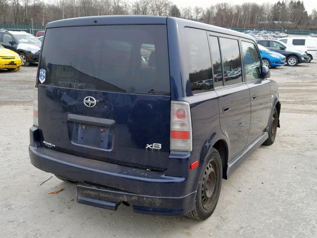 JTLKT324854002813 - 2005 TOYOTA SCION XB Көк фото 4