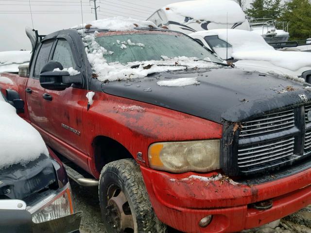 3D7MU48C53G747076 - 2003 DODGE RAM 3500 S RED photo 1