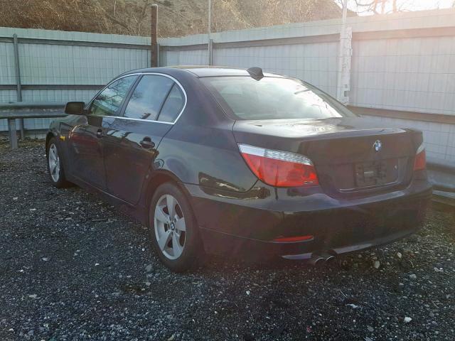 WBANV13578CZ59360 - 2008 BMW 528 XI BLACK photo 3