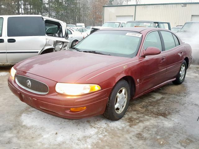 1G4HP54K71U121993 - 2001 BUICK LESABRE CU BURGUNDY photo 2