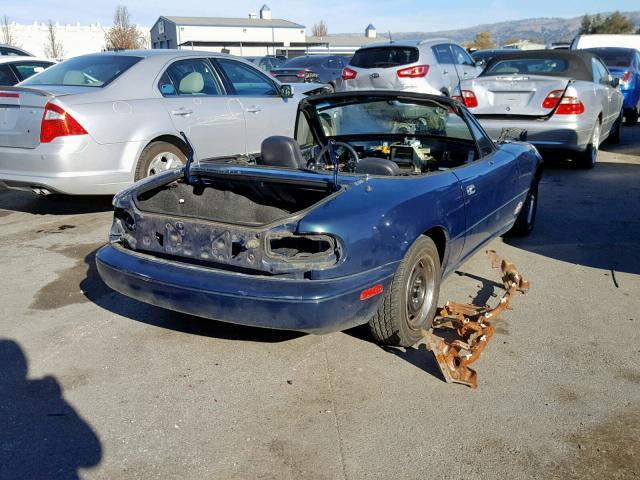 JM1NA3538V0722265 - 1997 MAZDA MX-5 MIATA BLUE photo 4