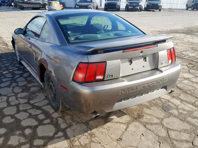 1FAFP42X22F223699 - 2002 FORD MUSTANG GT GRAY photo 3