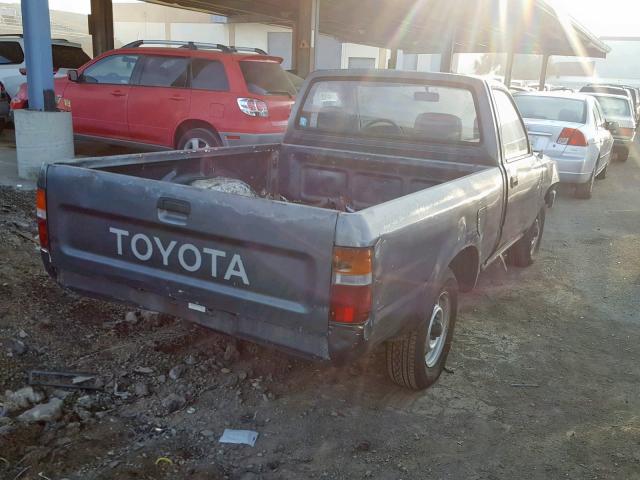 JT4RN81A0M0081456 - 1991 TOYOTA PICKUP 1/2 GRAY photo 4