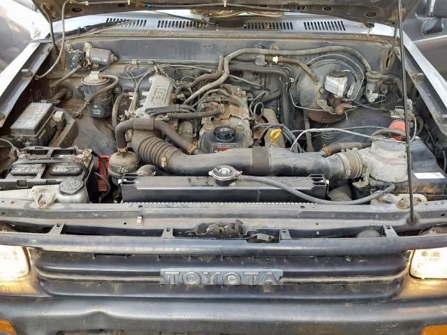 JT4RN81A0M0081456 - 1991 TOYOTA PICKUP 1/2 GRAY photo 7