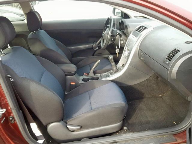 JTKDE177870205726 - 2007 TOYOTA SCION TC ბურგუნდია ფოტო 5