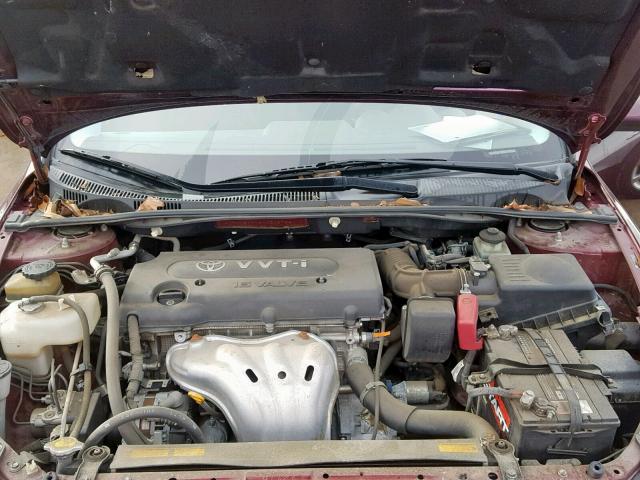 JTKDE177870205726 - 2007 TOYOTA SCION TC ბურგუნდია ფოტო 7