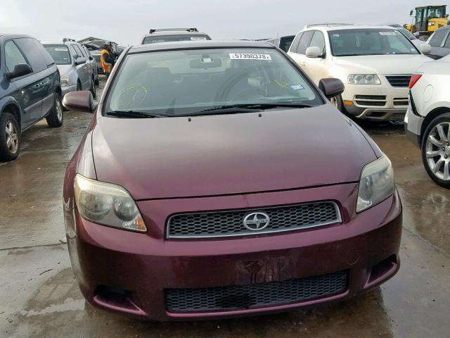 JTKDE177870205726 - 2007 TOYOTA SCION TC ბურგუნდია ფოტო 9