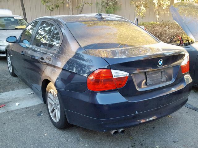 WBAVC53517FZ71451 - 2007 BMW 328 I SULE BLUE photo 3