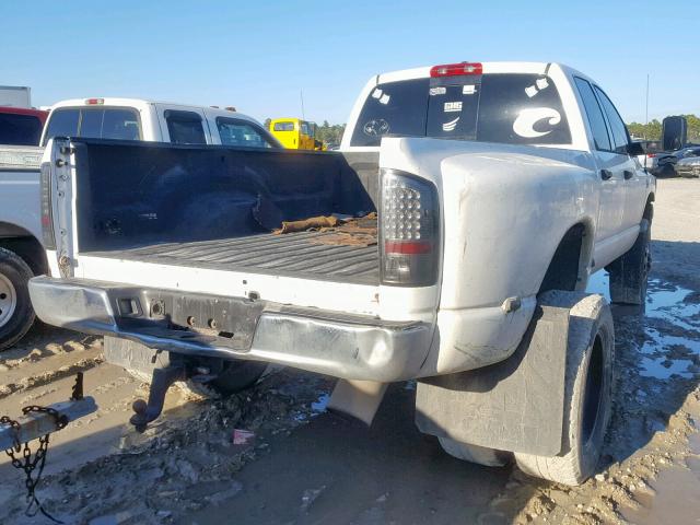 3D7MX48A47G824550 - 2007 DODGE RAM 3500 S WHITE photo 4